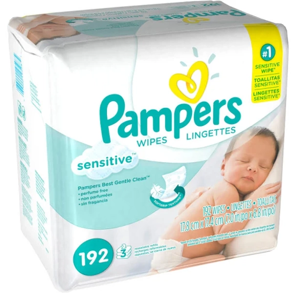 Pampers Wipes 3X Refills Sensitive
