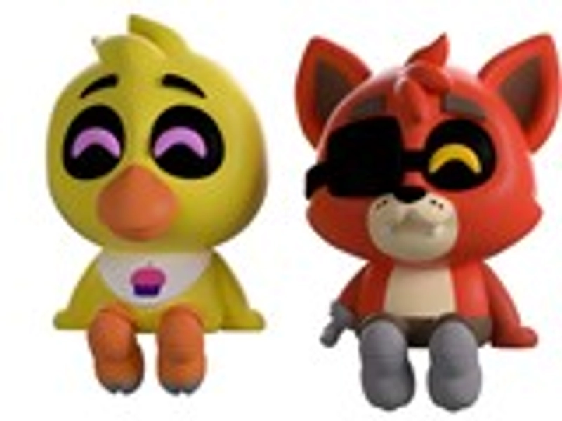 Chica And Foxy Five Nights At Freddy's FNAF Monitor Buddiez Youtooz Figurine | Figurine | Free shipping over £20 | HMV Store