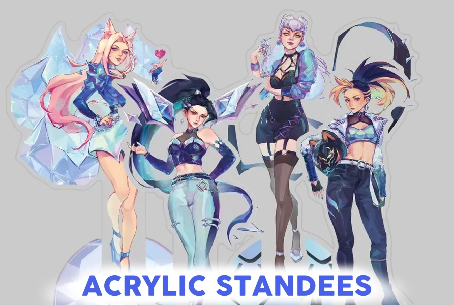 K/DA ALL OUT girlies 6" standees | league of legends
