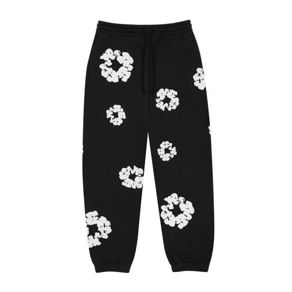 The Cotton Wreath Sweatpants Black