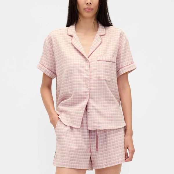 Gap Women's Softest Flannel Short Set