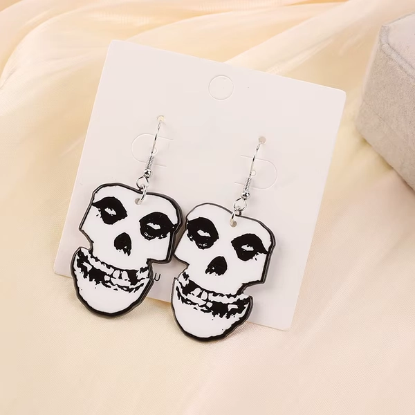 1Pair Halloween Coffin Drop Earring Two Side Print Acrylic Fashion Jewelry Gift - AliExpress 