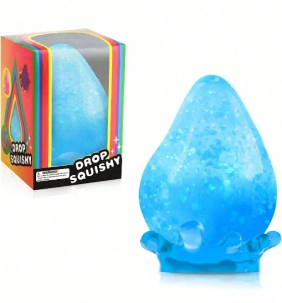 Nee Doh Dreamy Water Drop Swirl Cube Squishy Toy, Malt Sugar Slow Rising Stress Ball, Anxiety Relief Fidget Toy,