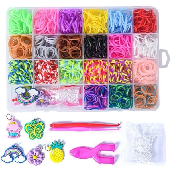 24 Grids Rubber Bands Bracelet Making Kit