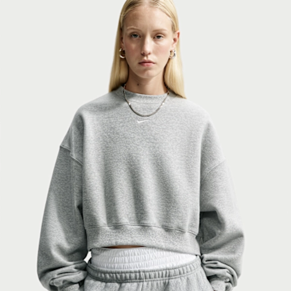 Nike Studio Fleece Medium Weight Women's Oversized Cropped Crew