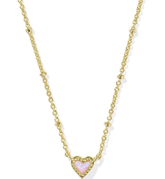 Kendra Scott Mini Ari Heart Satellite Short Pendant Necklace