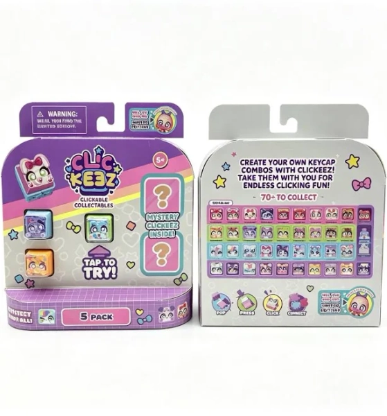 Clickeez Fidget Keycap Keychain