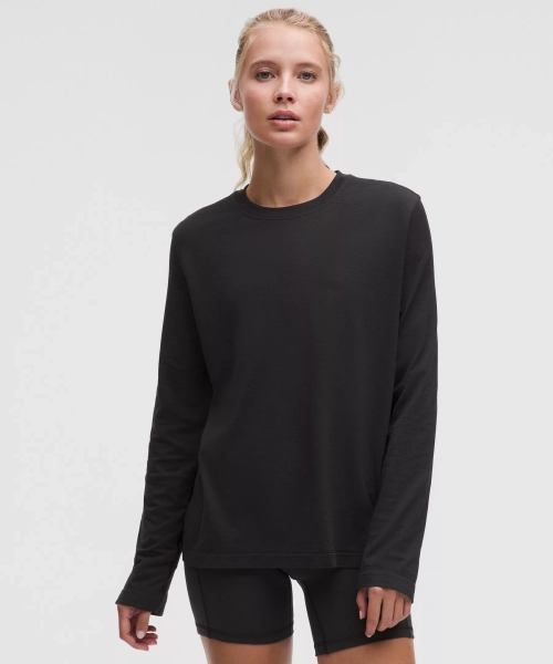 Swiftly Relaxed Long-Sleeve Shirt *Updated Fit - Black/Black - 12