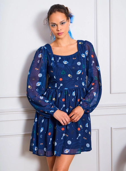 Coraline Icons Chiffon Dress — BoxLunch Exclusive
