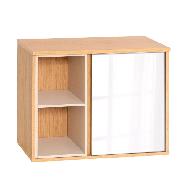 Meuble haut de salle de bain bois 2 niches (45 x 60 cm) Rivoli Naturel
