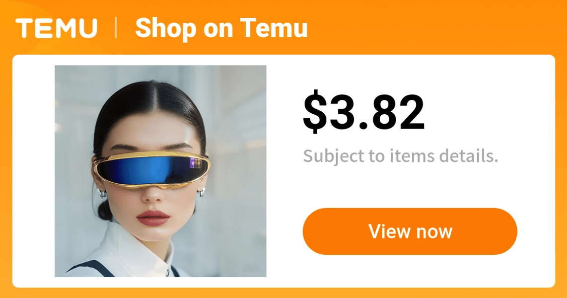 futuristic integrated lens womens | temu Temu