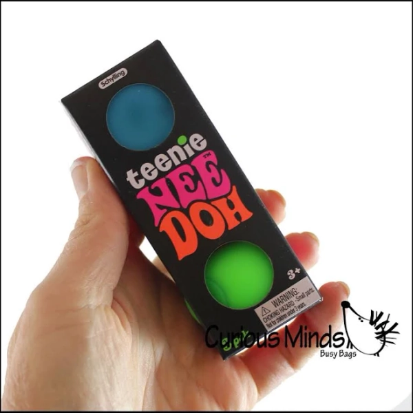 NeeDoh Teenie Tiny Nee-Doh 3 Pack Soft Doh Filled Stretch Ball