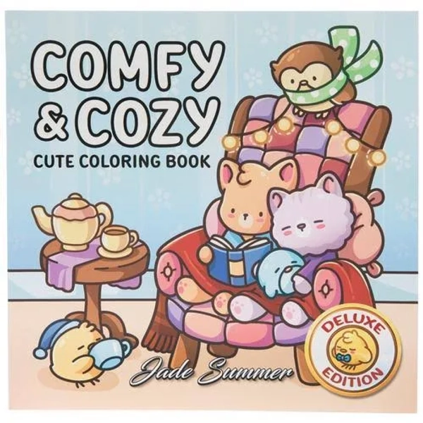 Comfy & Cozy Cute Coloring Book (Deluxe Edition)