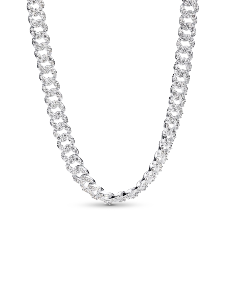 Pavé Cuban Chain Necklace