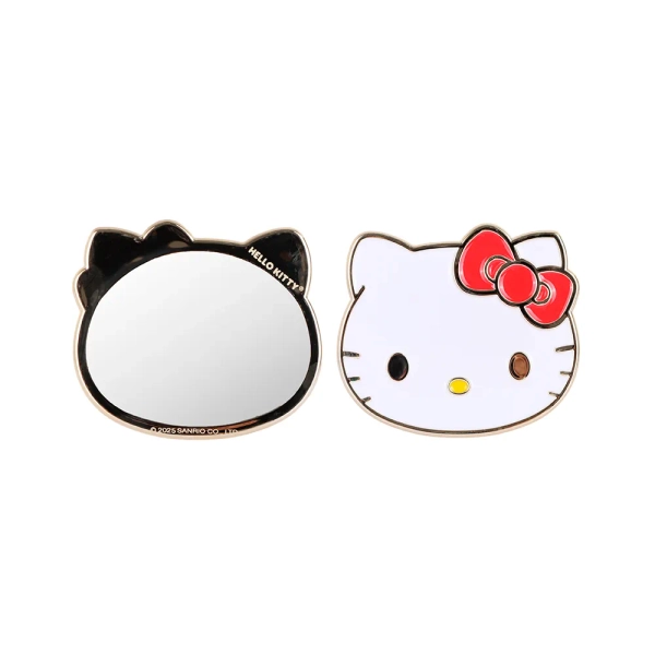Espejo Portátil Sanrio Hello Kitty Dorado 9x7.5 cm