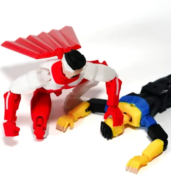 3D Printed Superheroes Invincible Omni-Man Anime Multi-Jointed Shapeshift Toys Action Figures