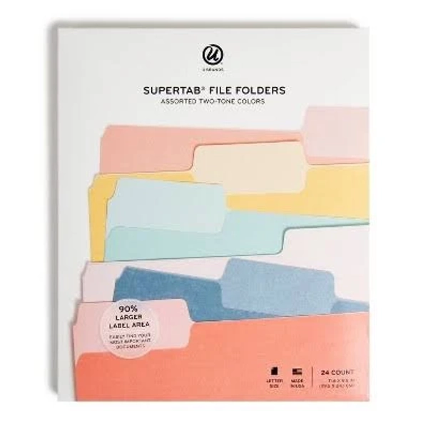 U Brands Super TabFile Folders