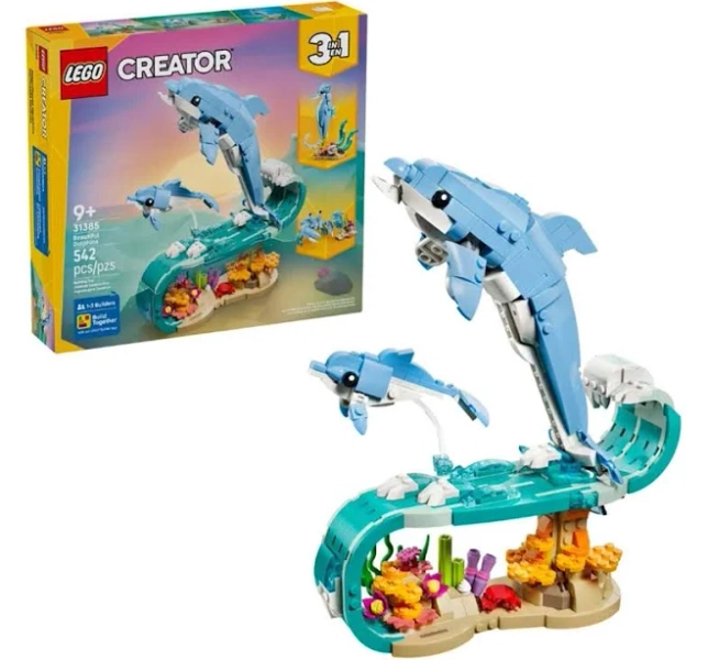 LEGO Creator 3in1 Sea Animals: Beautiful Dolphins