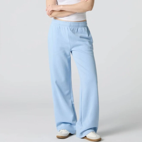 Urban Planet Women's Wide Leg Fleece Sweatpant