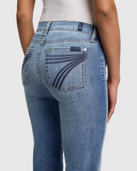 7 For All Mankind Dojo Distressed Authentic Light