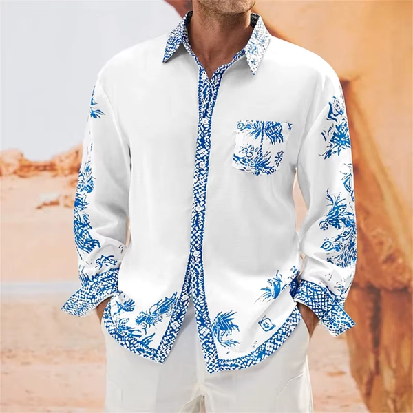 2023 Fashionable Shirts for Men Luxurious and Comfortable Bamboo Fiber Cotton Men's Shirts with Pocket Buttons Long Sleeve S-6XL - AliExpress 200000343