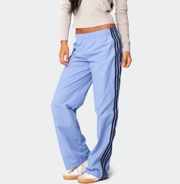 Edikted Women's Nikki Straight-Leg Nylon Pants