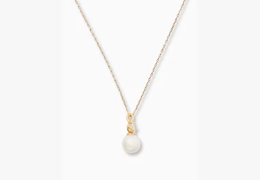 Cream Multi Pearls Of Wisdom Mini Pendant Necklace