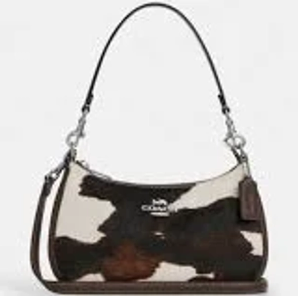 Teri Cow Print Shoulder Bag