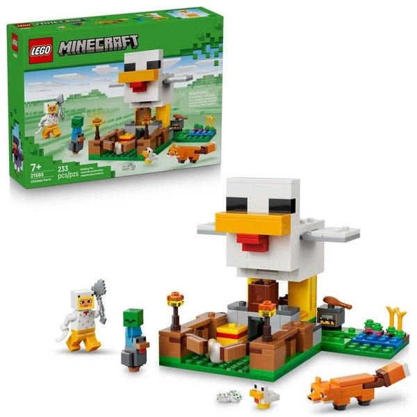LEGO Minecraft Chicken Farm Building Toy Set 21585