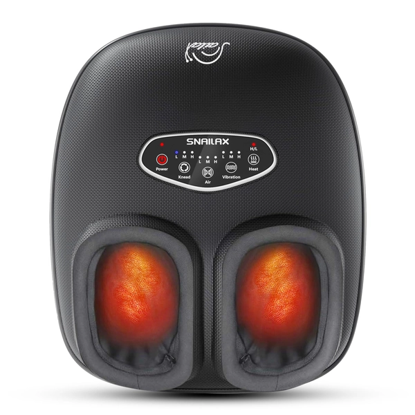 Snailax Shiatsu Foot Massager with Heat, Deep Kneading, Compression, Vibration, Christmas Gifts For Dad and Mom