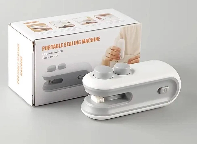 Portable Snack Sealer - Plastic Bag Heat Sealer, Rechargeable Home &amp; Travel Use