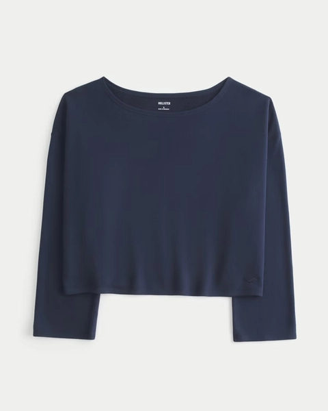 Easy Off-the-Shoulder  navy