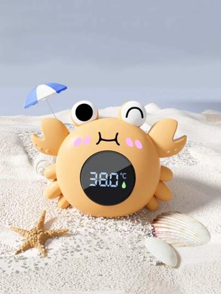 1 pièce Thermomètre de température d'eau pour baignoire de bébé, Jauge de température d'eau numérique en forme de loutre de mer, Style flottant, Convient pour bébé, tout-petit, piscine avec alarme de température - Taille Taille Unique