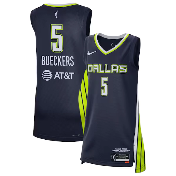 Unisex Dallas Wings Paige Bueckers Nike Navy 2025 WNBA Draft Explorer Edition Victory Player Jersey
