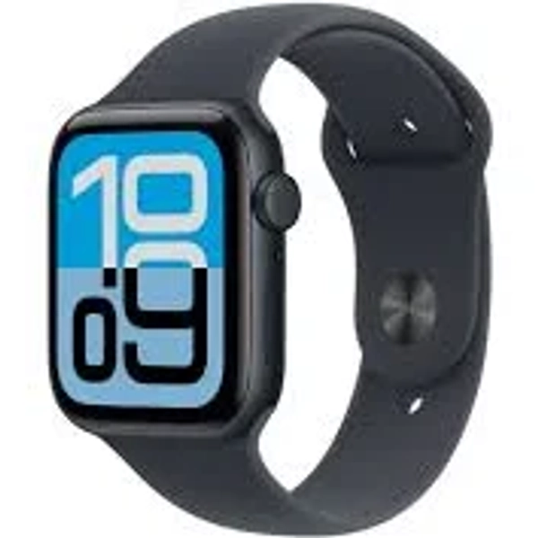 Apple Watch SE 3 (GPS+Cellular) 44mm Aluminum Case with Midnight Sport Band - S/M - Midnight (Verizon) - (2025)