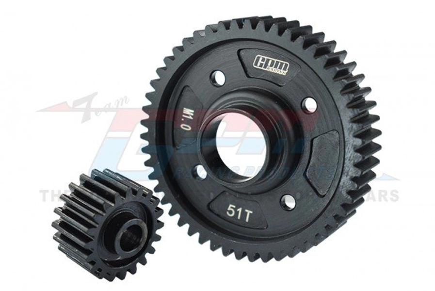 GPM TXM82051TS Carbon Steel Centre Diff Gears for TRAXXAS X-MAXX 8S
