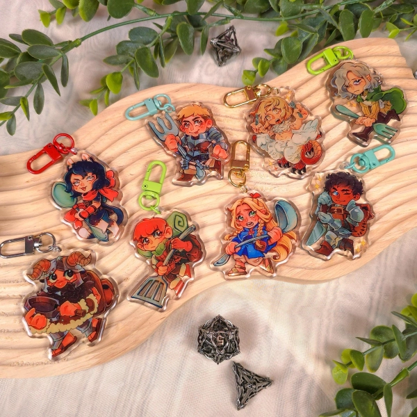 DUNGEON MESHI 7cm acrylic keychains | delicious in dungeon cute anime charms