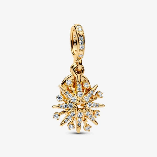 Pandora Sparkling Firework Double Dangle Charm
