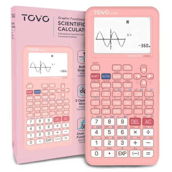 TOVO Scientific Graphing Calculator, 360 Functions, Large Screen, Intuitive UI, for High School, Advanced Math & Beginners, TS259