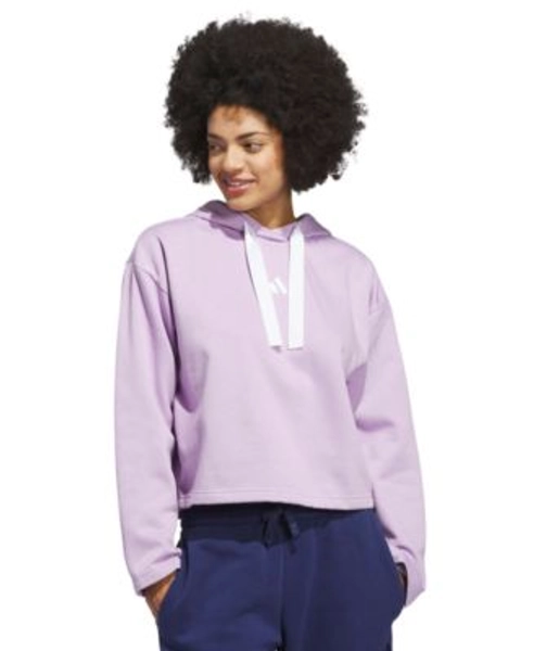 Women's Fleece 3-Stripes Loose-Fit Hoodie