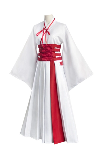 Hell's Paradise: Jigokuraku Yamada Asaemon Sagiri Cosplay Costume Kimono Top Pants Set with Hair Accessory