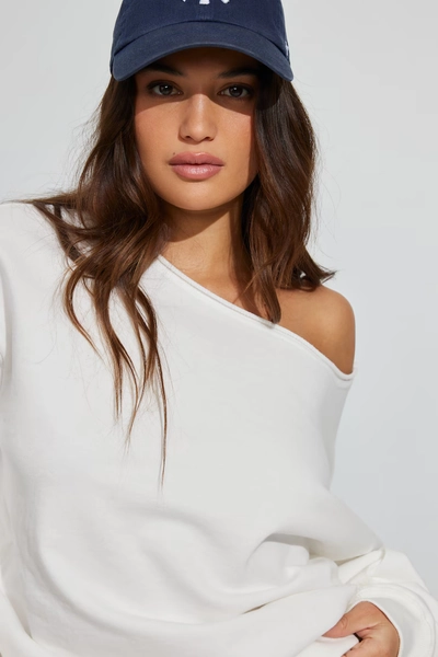SoftTerry Off Shoulder Sweatshirt