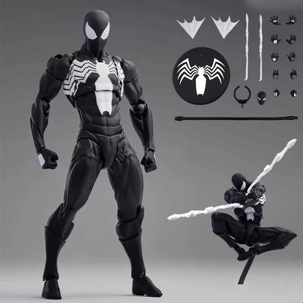 Mess Toys Spiderman Action Figure Black Neighbor Symbiote Spider Man Figures Ct Toys Black Red Spider-Man Figurine Kids Toys - AliExpress 