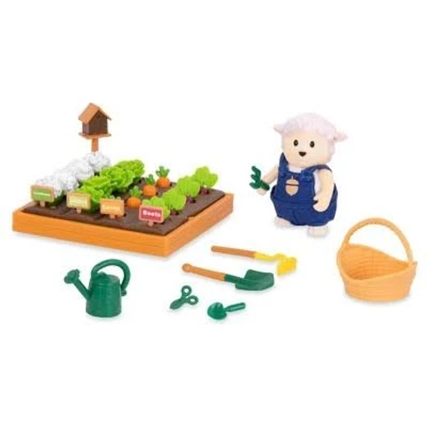Li'l Woodzeez Miniature Playset with Animal Figurine