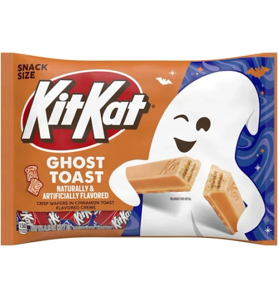 KIT KAT Ghost Toast Halloween Candy Snack Size