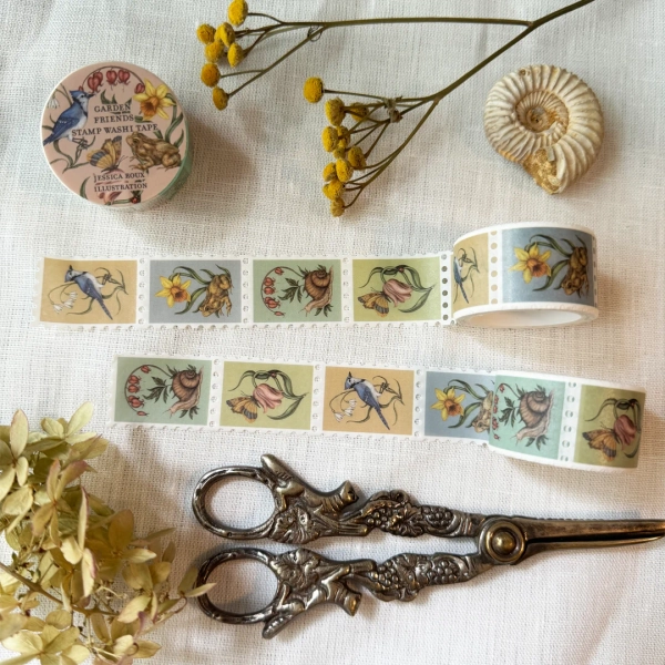 Garden Friends Stamp Washi Tape