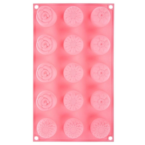 Mini Flower Cakes Silicone Mold