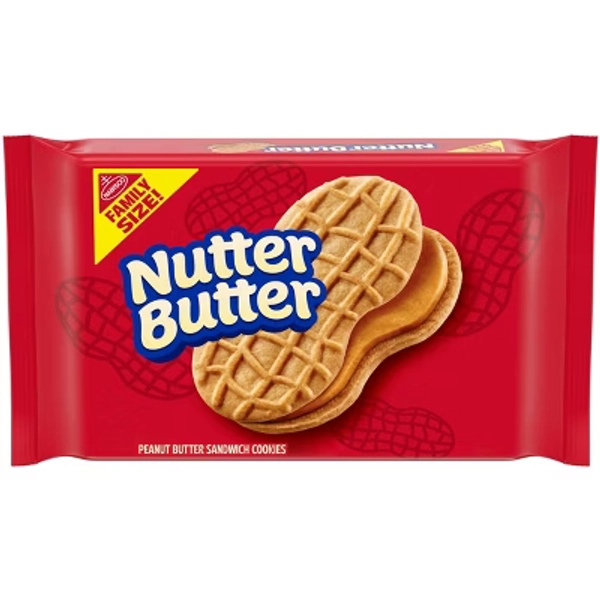 Nutter Butter Peanut Butter Sandwich Cookies Family Size - 16oz