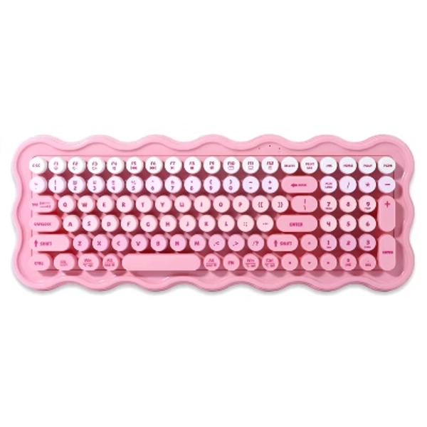 iJoy Wireless Wavy Keyboard - Pink