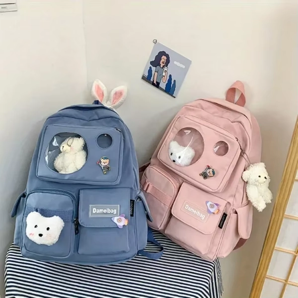 New Women Backpack School Bag for Teenage Girls Japanese Korean Rucksack Student Bookbags Laptop Backpack Lovey Lady Backpack - AliExpress 1524